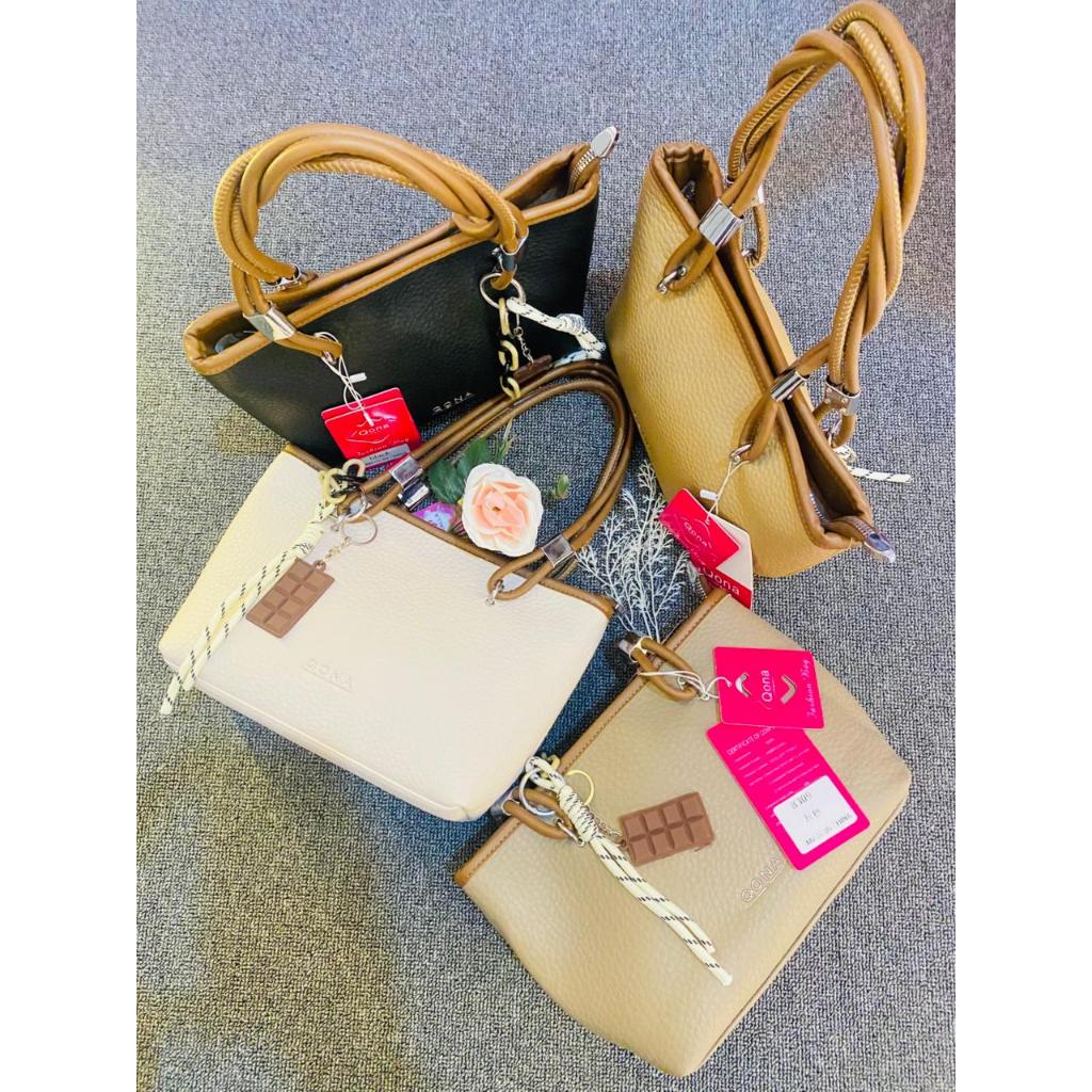 QONA_ Tas Selempang Wanita Import KULIT PU WS-LB 07 dengan Desain Elegan, Ukuran 26x12x20 cm