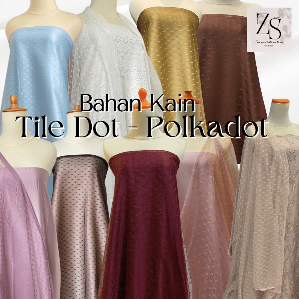 1/2 Meter Bahan Kain Tile Tille Tule Tulle Dot Snow Warna Rosegold Pink Hijau Wardah Ungu Lilac Mocc