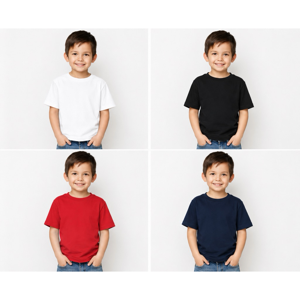 KAOS POLOS HITAM ANAK / KAOS POLOS MERAH ANAK / KAOS POLOS PUTIH ANAK / KAOS POLOS ANAK/ KAOS POLOS 