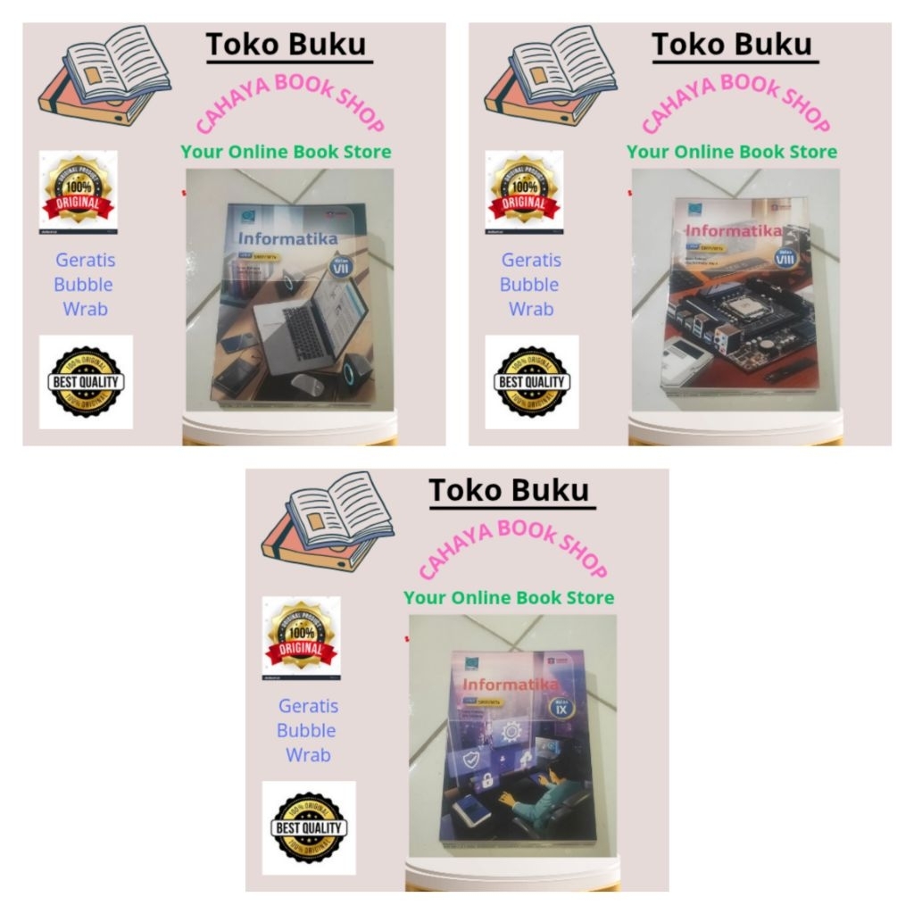 Buku Informatika Kelas 7,8,9 SMP Kurikulum Merdeka Grafindo