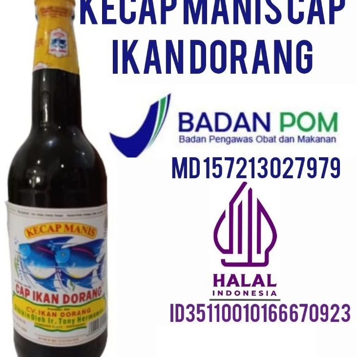 Kecap Manis Ikan Dorang Cap 2 Ikan Dorang Uk 300 ml