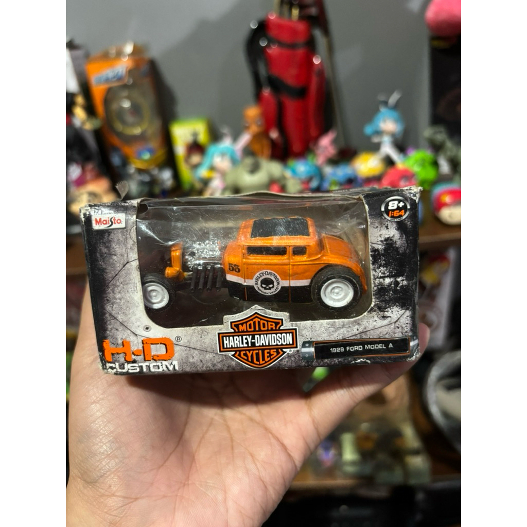 Diecast Mobil Maisto 1929 Ford model A Harley Davidson