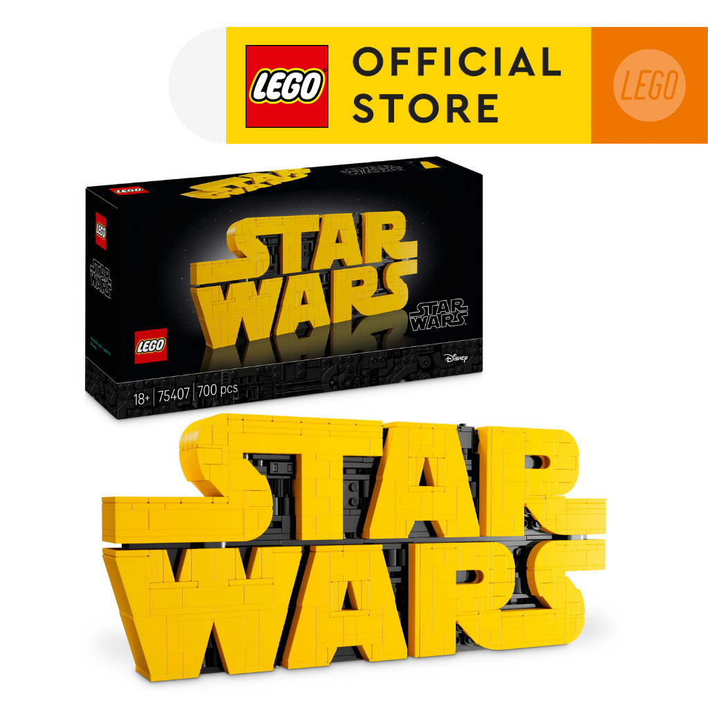 LEGO Star Wars 75407 Brick-built Star Wars Logo (700 Pieces), Toys, Mainan Anak Laki Laki, Bricks