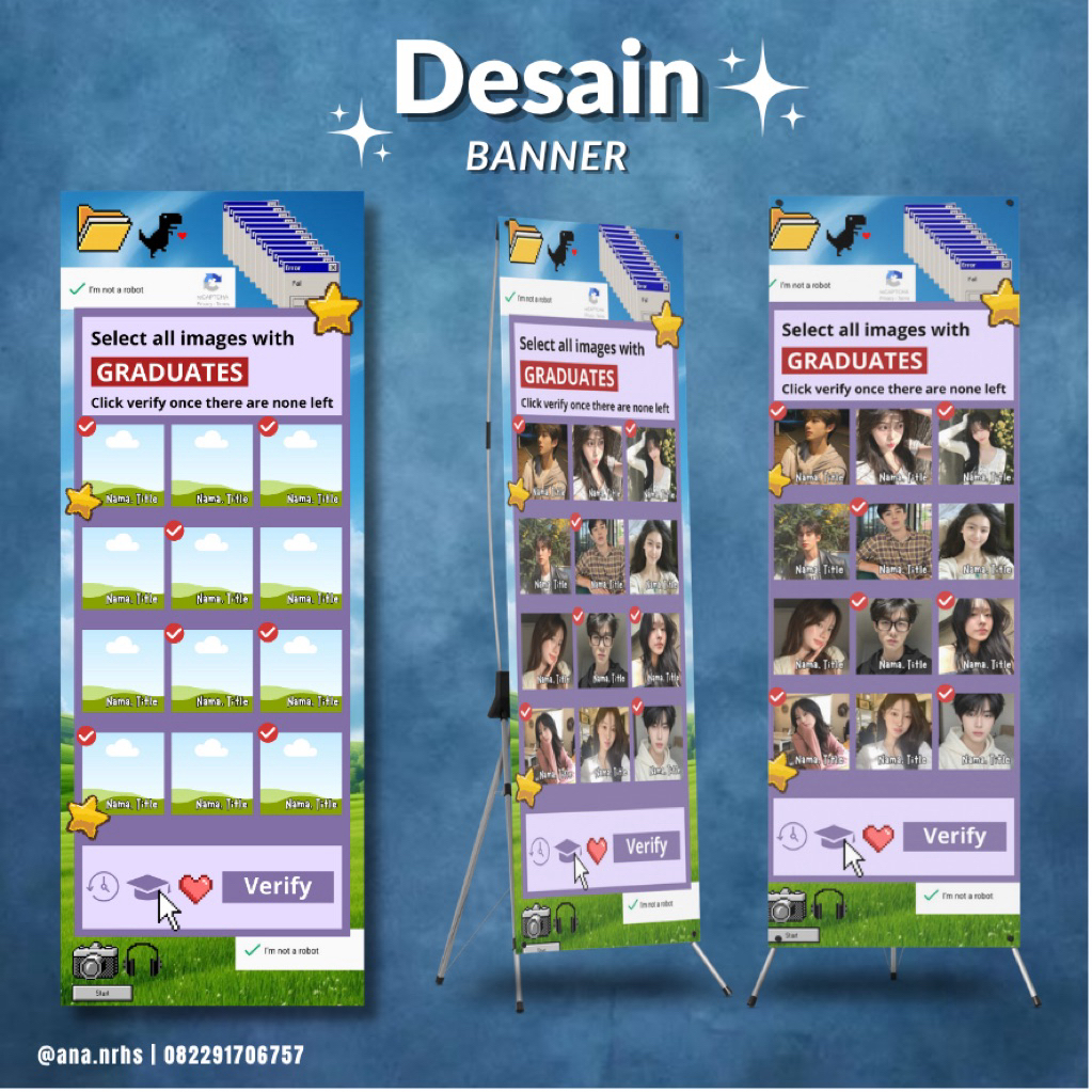 Jasa Edit Banner Wisuda/Skripsi 60 x 160 cm