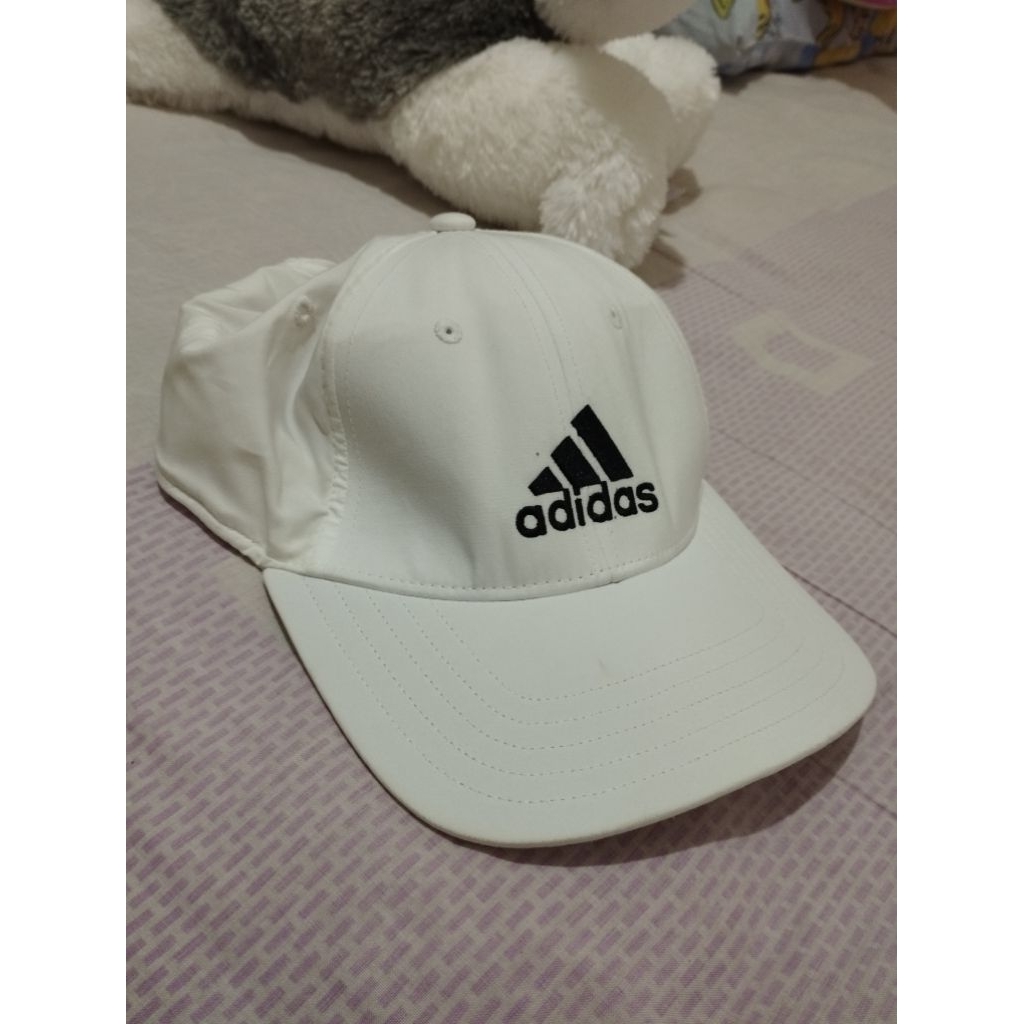 topi Adidas original warna putih