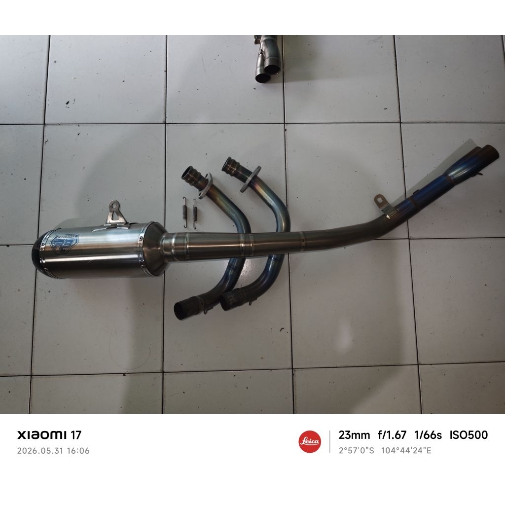 Knalpot original R9 Titanium special Request CBR250RR