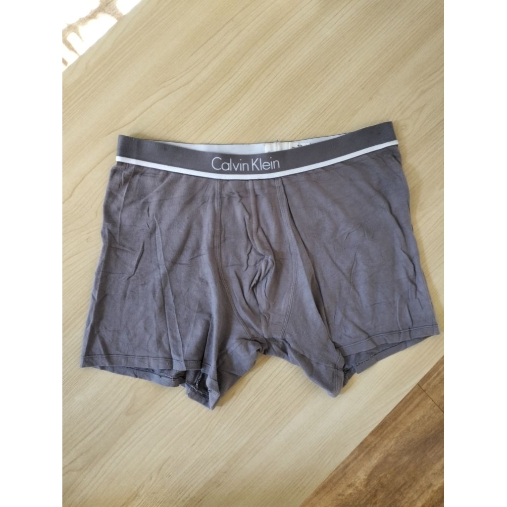 Boxer Celana Dalam pria CK grey bahan katun adem