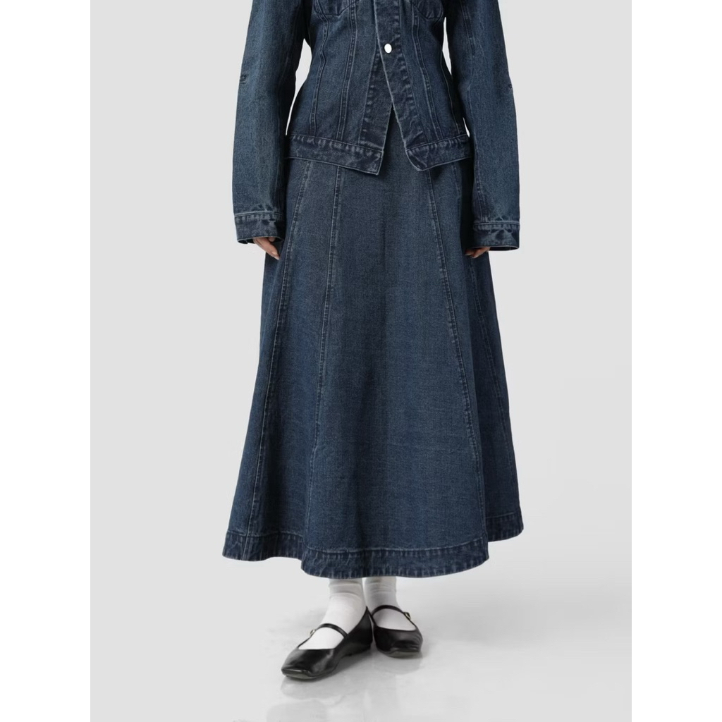 Sabamodest Saba Modest Maxi Denim Skirt