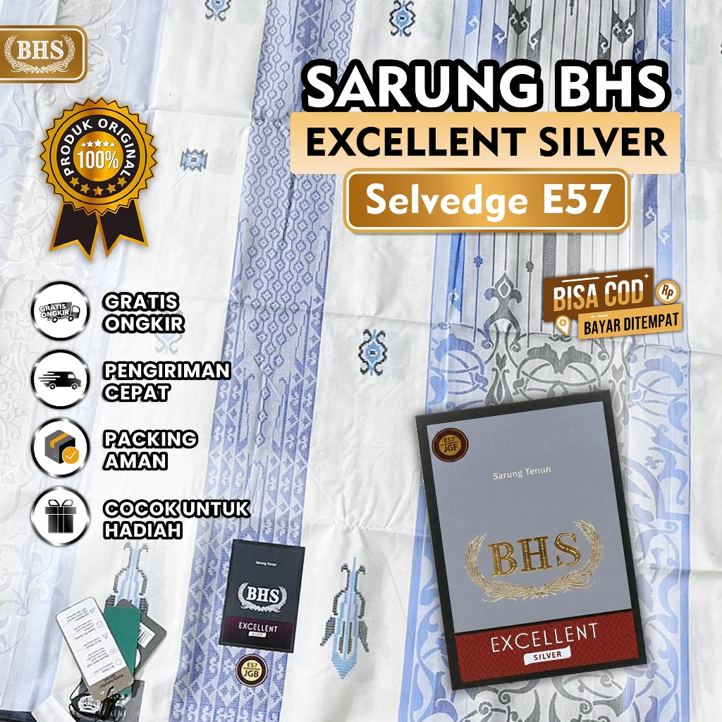 Sarung BHS Silver Excellent Jacquard E57