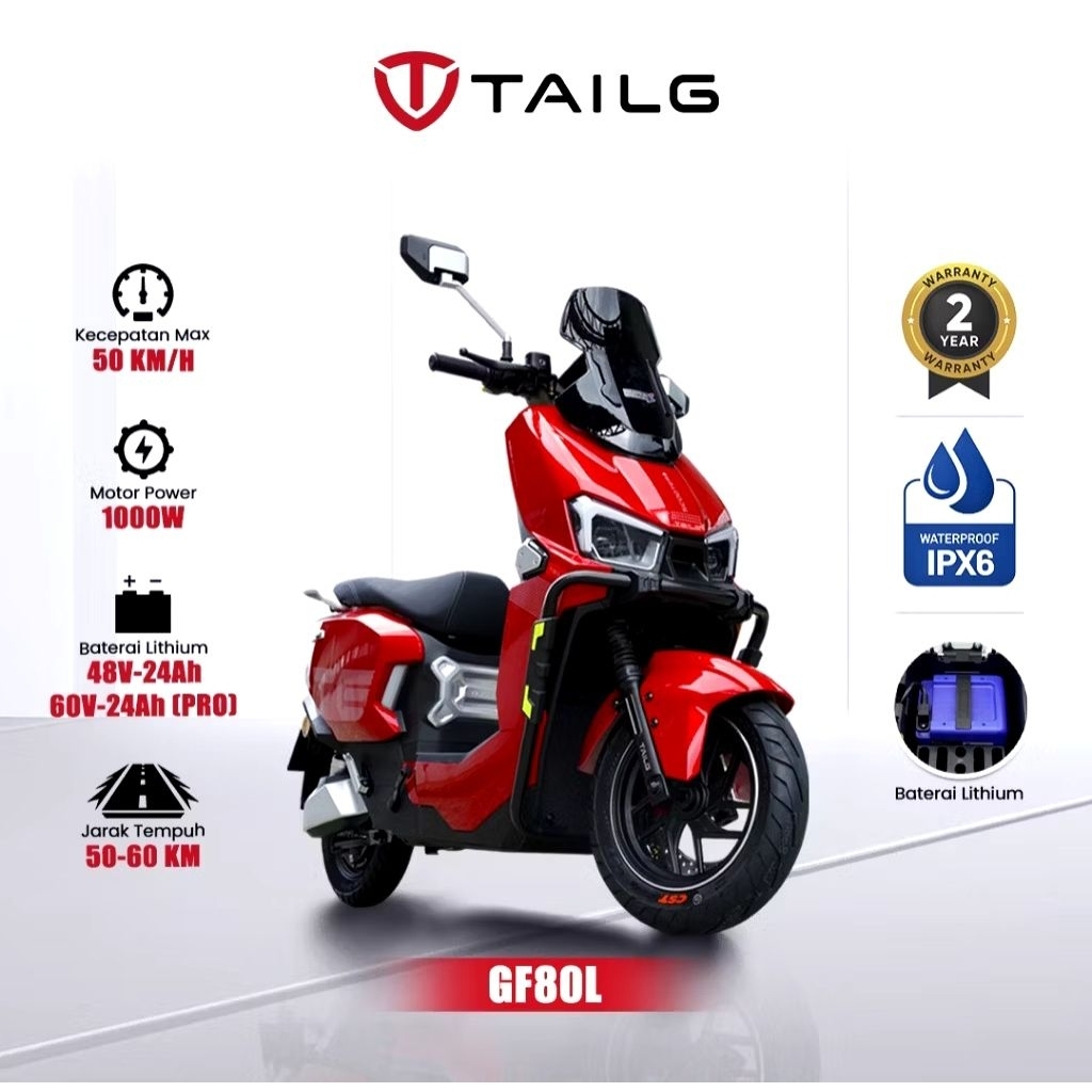 Sepeda listrik Tailg GF80L PRO