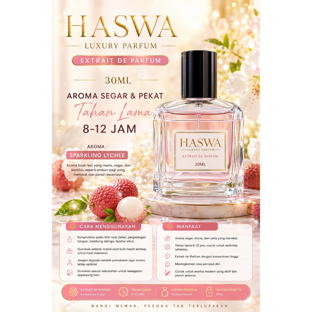 PARFUM SPARKLING LYCHEE 30ml | parfum mewah