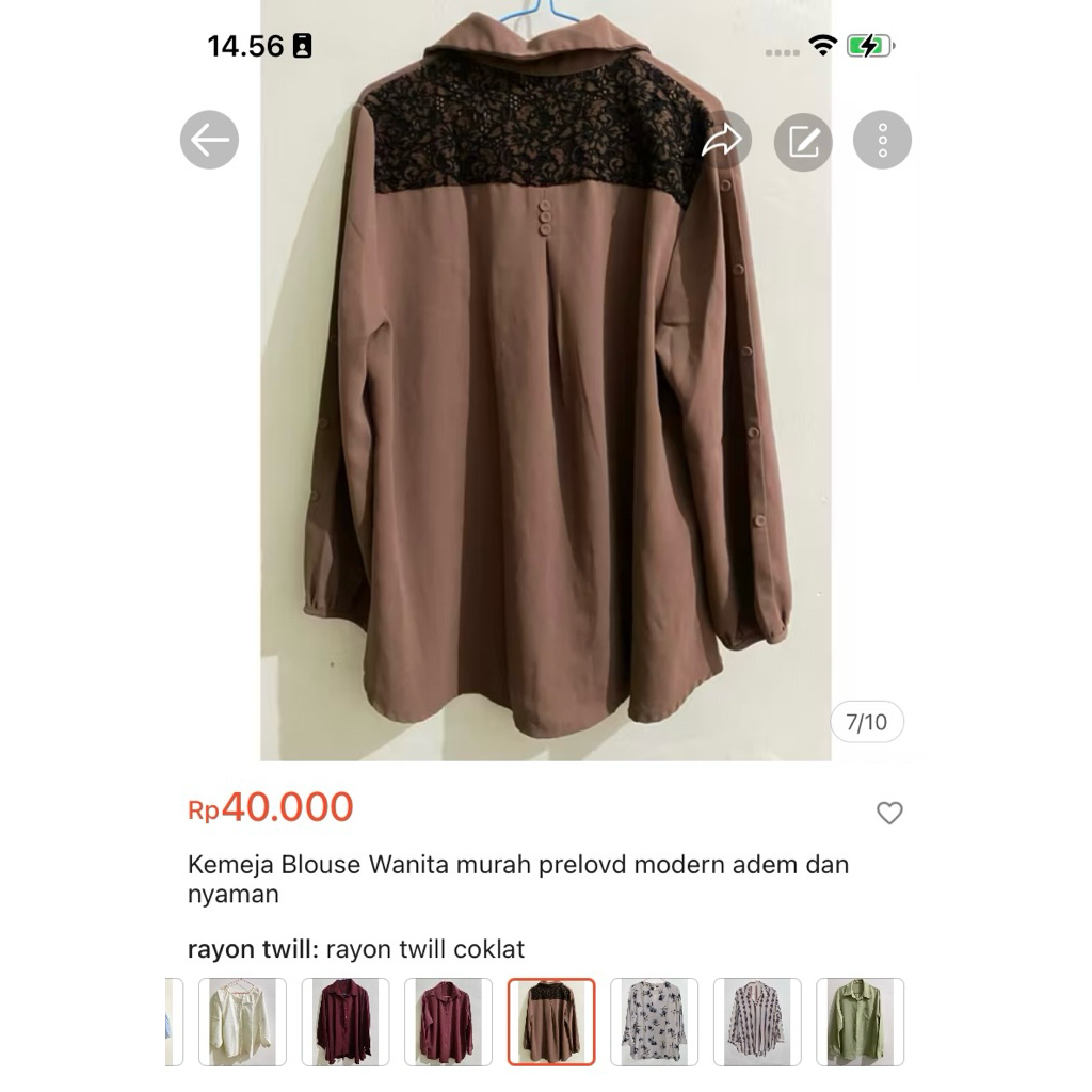 paket blouse dapat 5 blouse