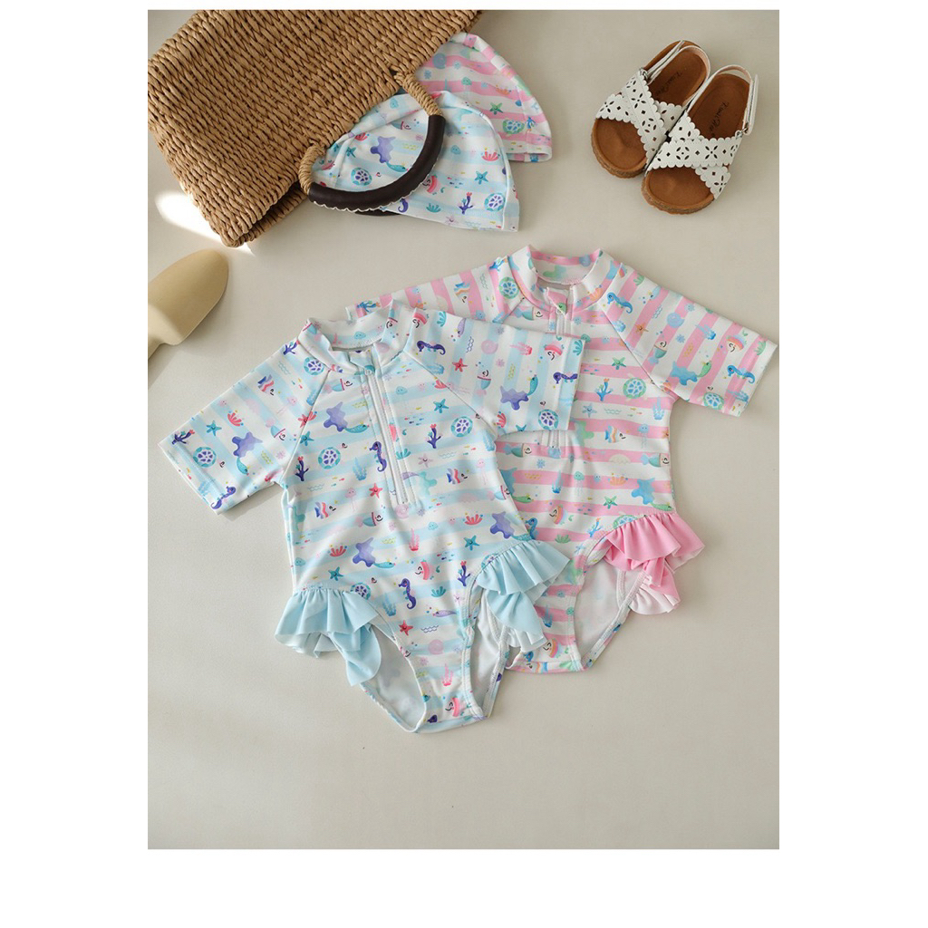 Baju Renang UPF50+ Anak Perempuan