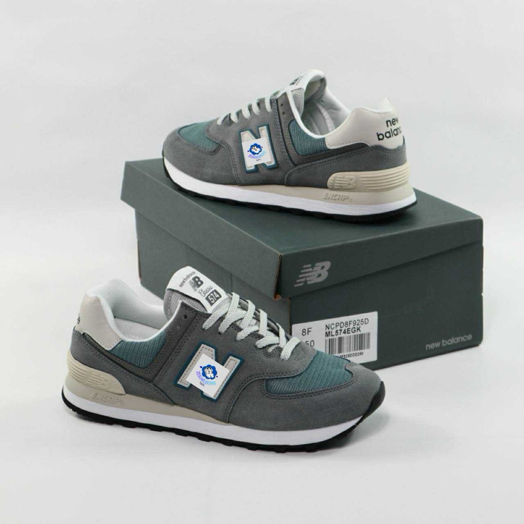 Sepatu 574 steel grey blue ML574GYC 36-44