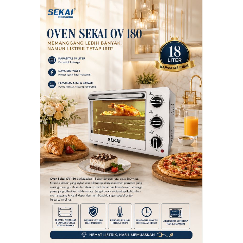 oven Sekai OV-180