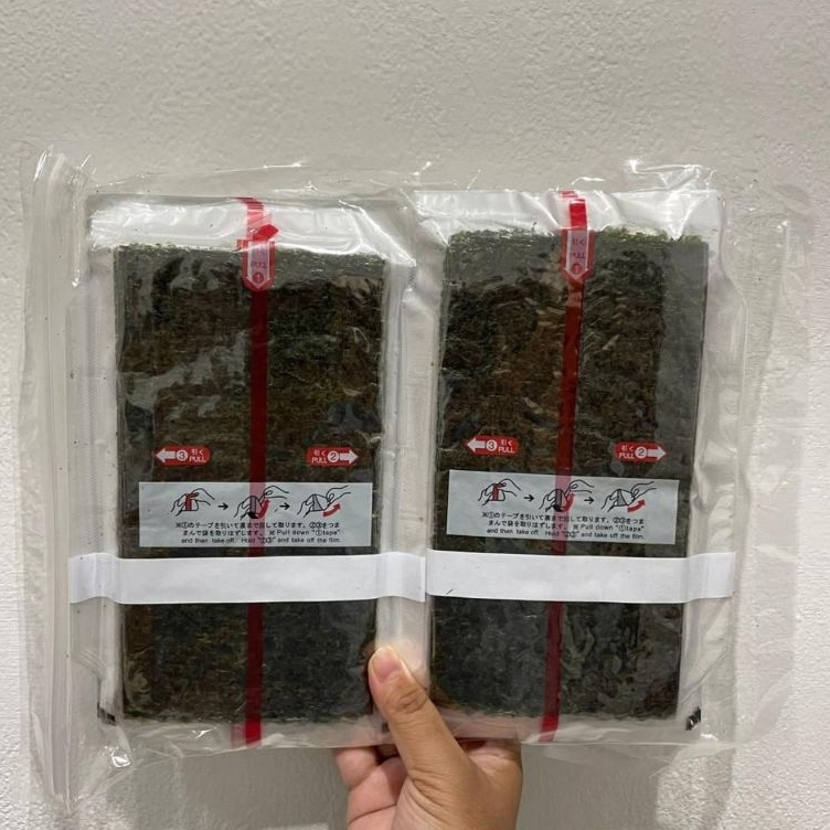 NORI ONIGIRI 100 LEMBAR / NORI ONIGIRI WRAPPER / NORI TRIANGLE/halal