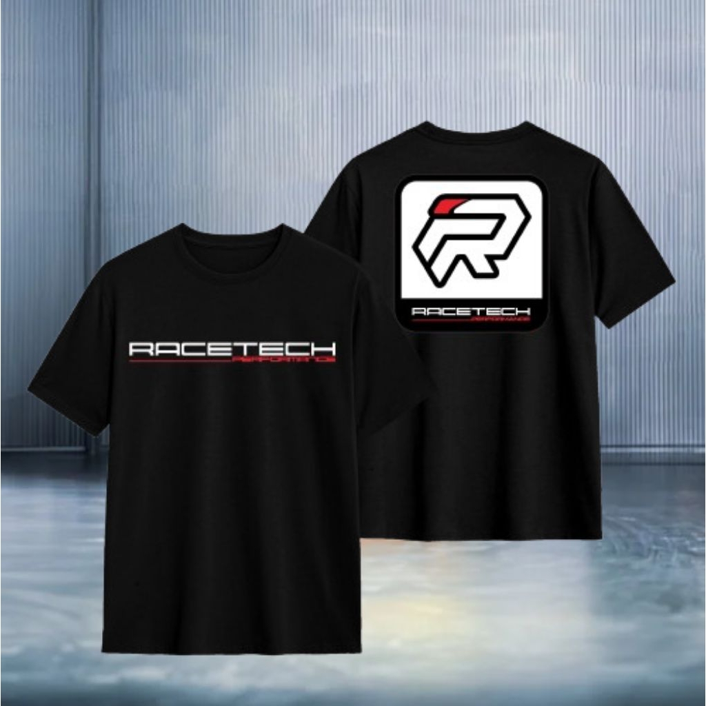 TSHIRT KAOS RACETECH PERFORMANCE KAOS BENGKEL BALAP RACETECH LENGAN PENDEK 24S PREMIUM