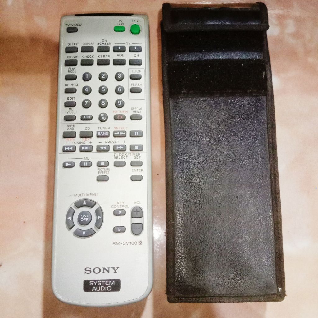 remot sony system audio rm-sv100 compo tape multi tv dvd / remot universal / remot multi audio tv st