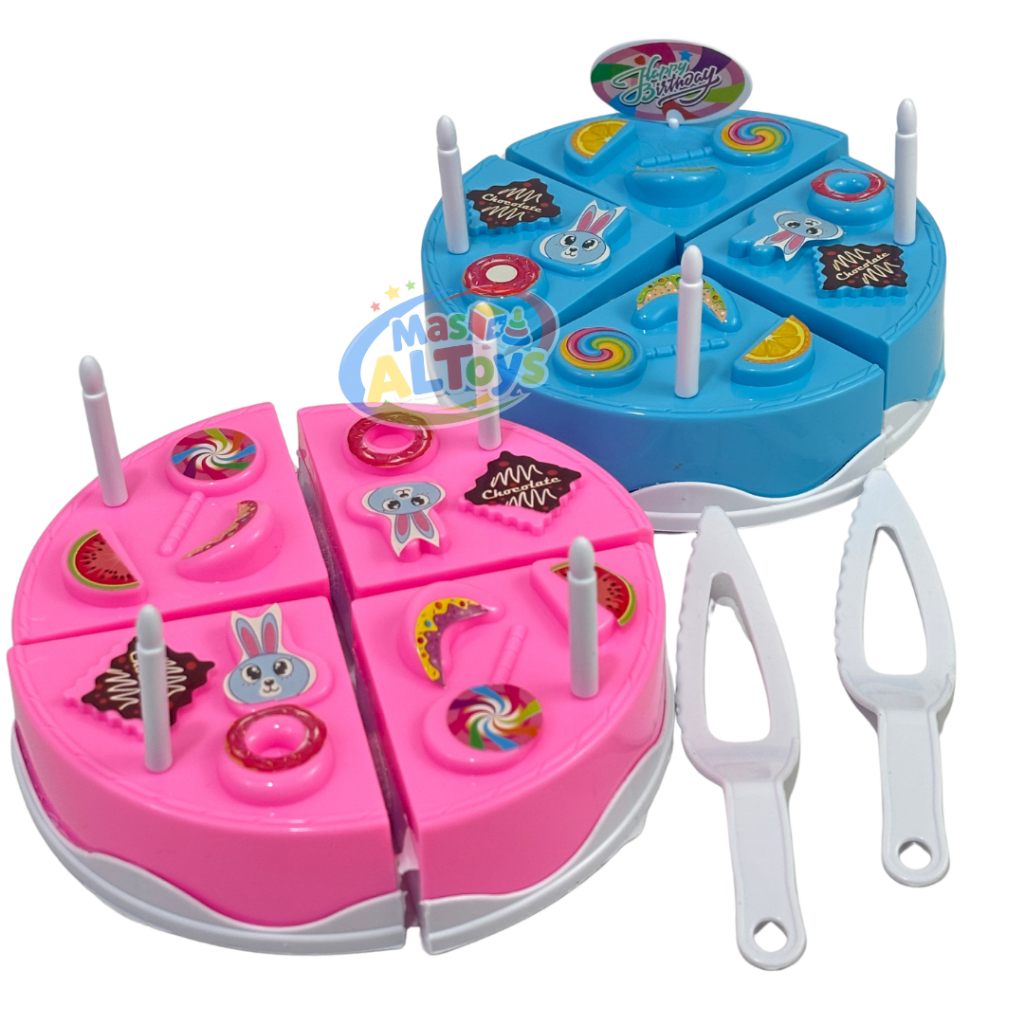 MAINAN KUE TART ANAK SET POTONG LD1 | BIRTHDAY CAKE MINI MASAK MASAKAN
