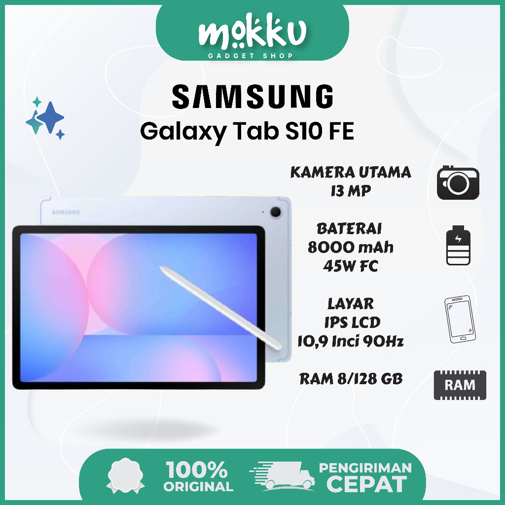 SAMSUNG GALAXY TAB S10 FE - GARANSI RESMI