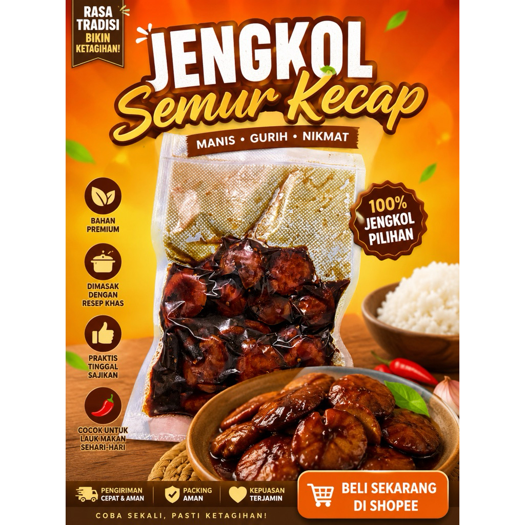 Jengkol semur kecap Premium Empuk Manis Gurih | Frozen Food Siap Santap | Selera Rumah