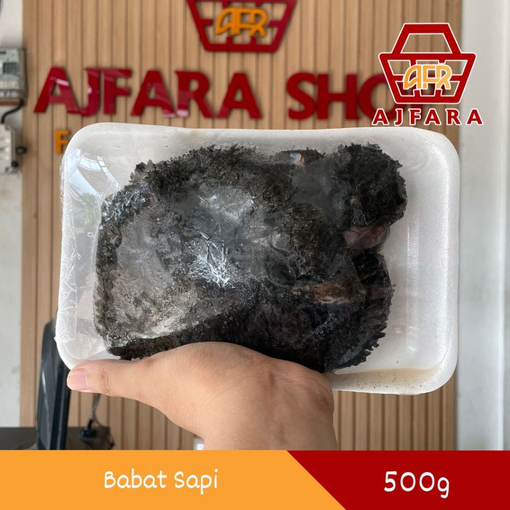 Babat Sapi Hitam Segar 500g - Jeroan Babat Sapi Pilihan Tekstur Kenyal Gurih Alami Siap Olah untuk S