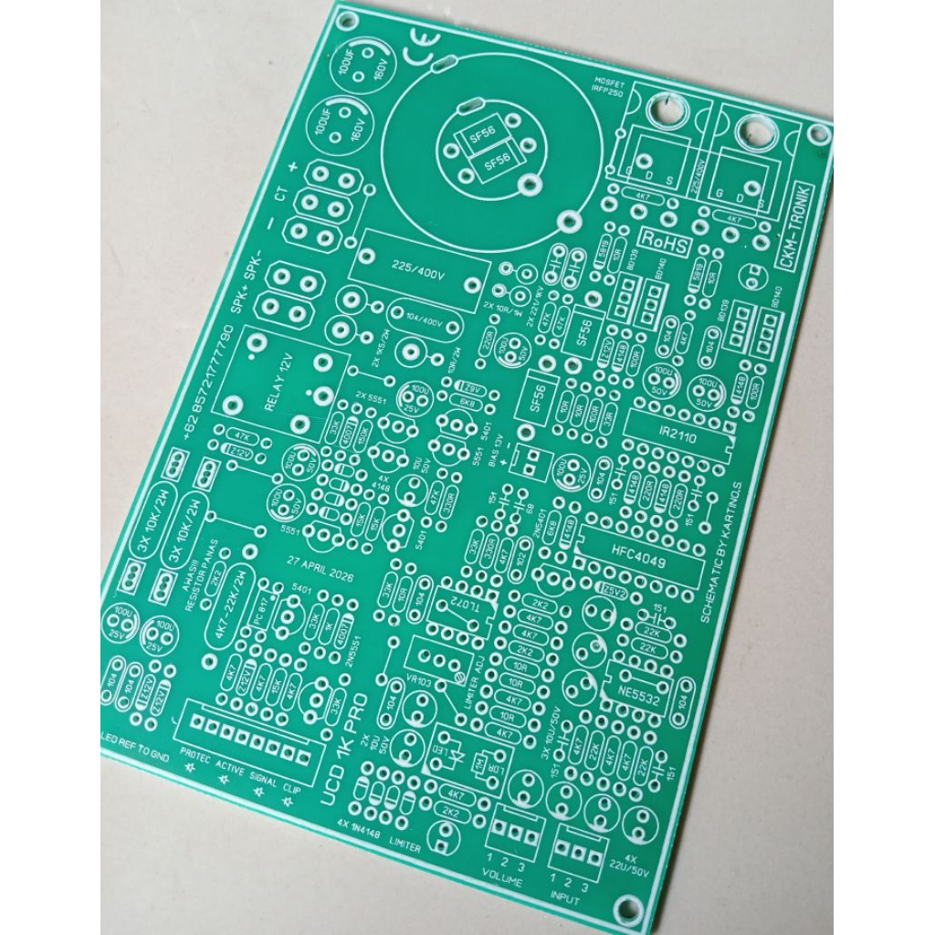 PCB power class d ucd