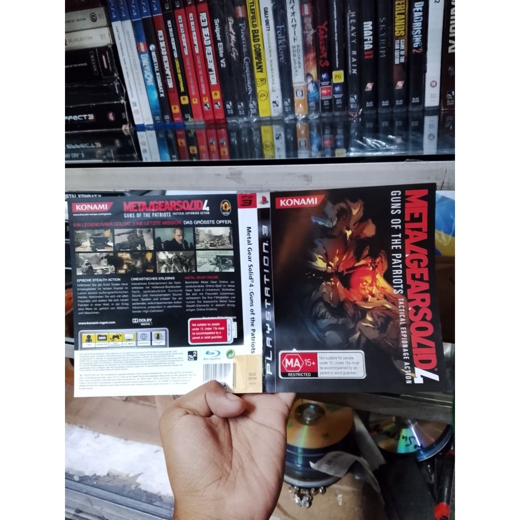PS3 Sampul Game Metal Gear Solid 4 Original