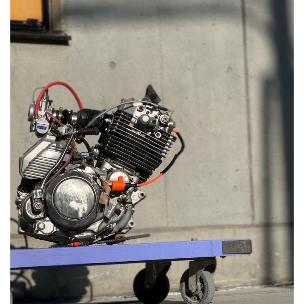 Mesin Yamaha SRX400 SR400 twin port