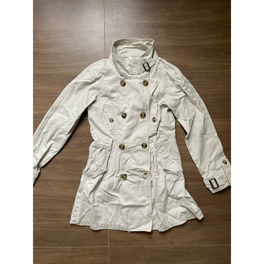 READY (+with belt) nude, beige, light brown, coat/trench | 2000s, chic, y2k, 90s, dainty, sawako, go