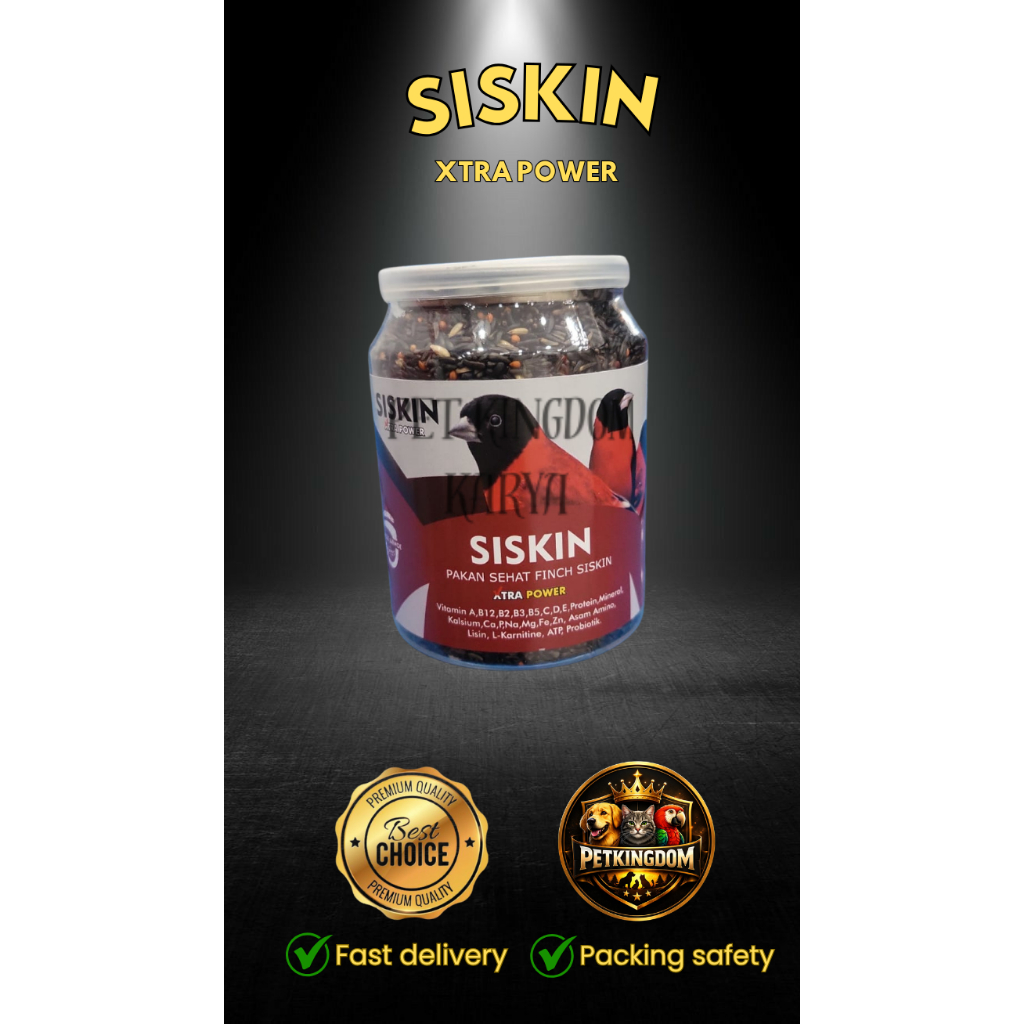 SISKIN - Caroll Pakan Penggacor Burung Red Siskin