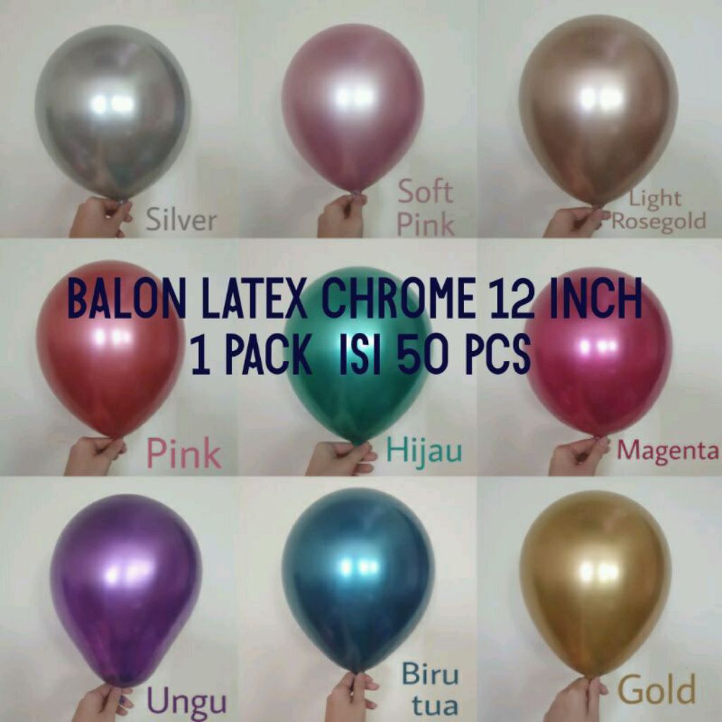 Balon chrome 12 inch