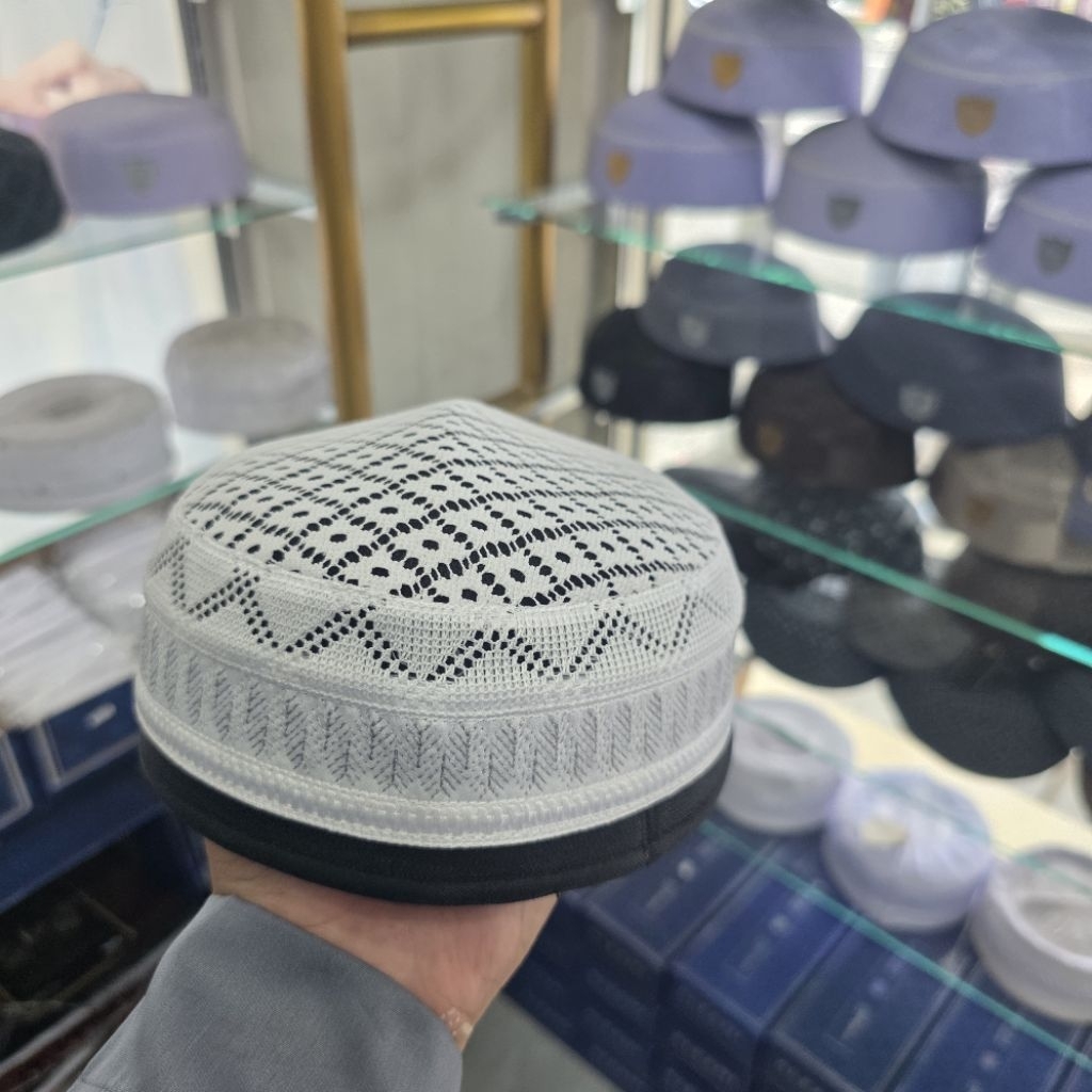 Kopiah Hajir  Exclusive  Kopiah Rajut Hajir 3jari