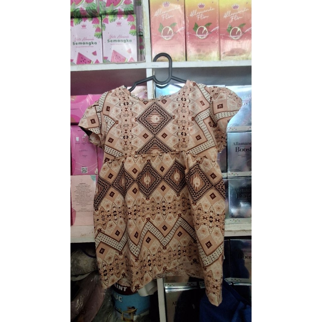 baju gamis anak² model batik 1 thn