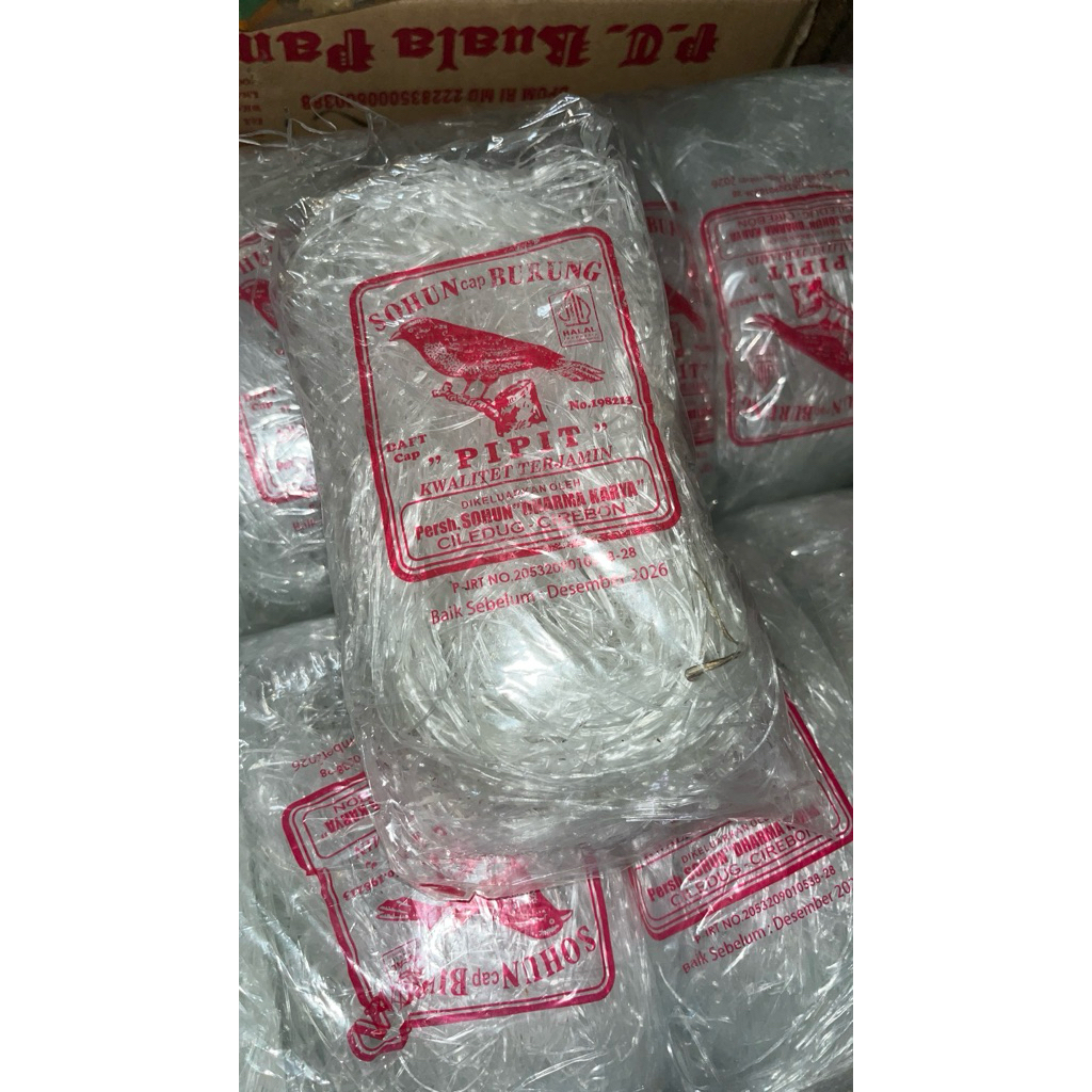 Sohun Cap Burung Pipit Asli Cirebon - Kualitas Terjamin Halal