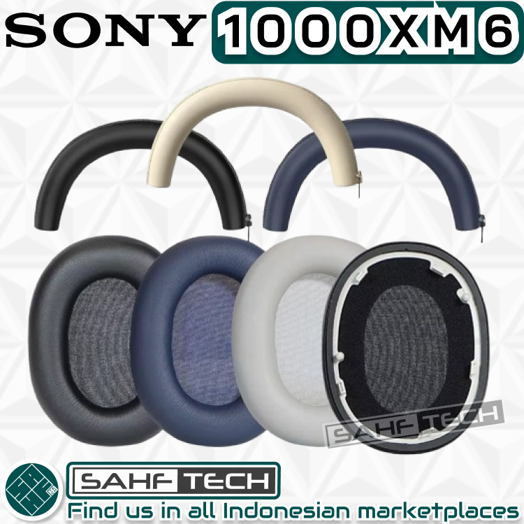 Bantalan Busa Sony WH-1000XM6 / 1000XM6 Earpad Earcup Ear Pad Cup Cushion Foam Spons Pengganti Repla