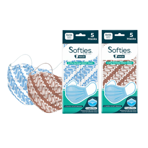 Softies Masker Daily Batik 5 pcs