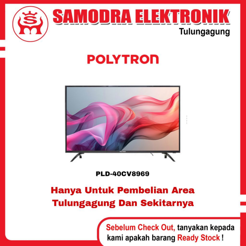 LED POLYTRON 40CV8969 | Led 40 Inch Smart Lite Digital TV Polytron
