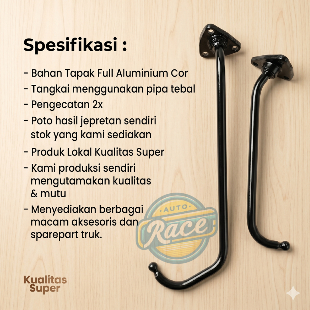 GAGANG SPION PS100 (Sepasang) / GAGANG SPION UMPLUNG / GAGANG SPION PS120 / TANGKAI SPION PS100 / SP