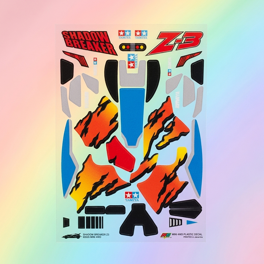Stiker Shadow Breaker Z3 - Transparan