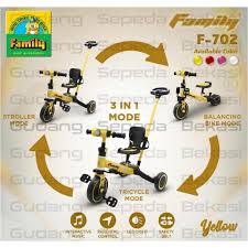 Sepeda Anak Roda Tiga Tricycle FAMILY F-701 / F-702 / F-703 / AT-7906 / 3in1 by Family