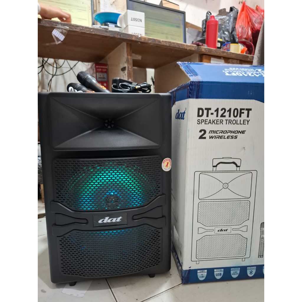 Speaker portable dat 1210FT Speaker 12 inch DAT1210FT  bluetooth usb original