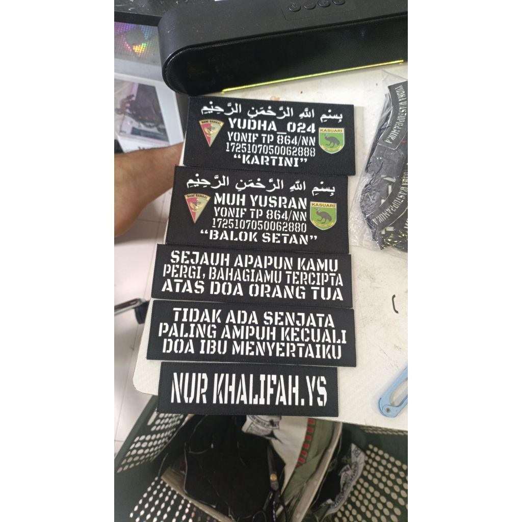 Patch Laser Desain bebas Custom