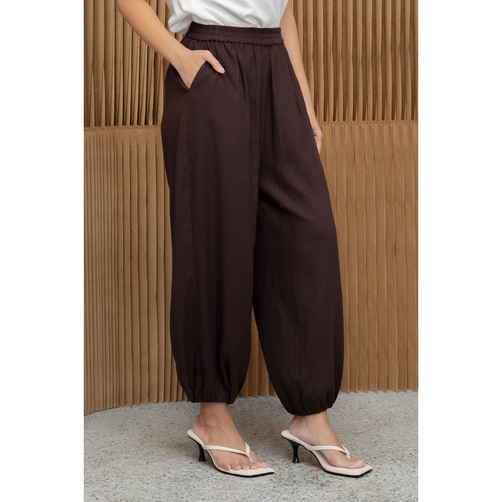 Kivee - Rocky Bloomer / Celana Linen Wanita