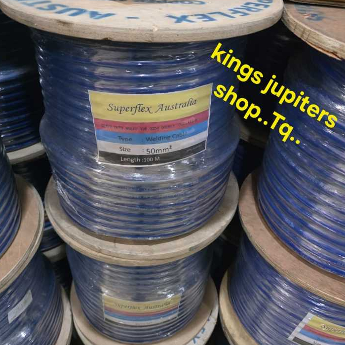 1 meter KABEL las 16mm MERK SUPERFLEX ORI TEMBAGA TIG WELD las HEAVY DUTY