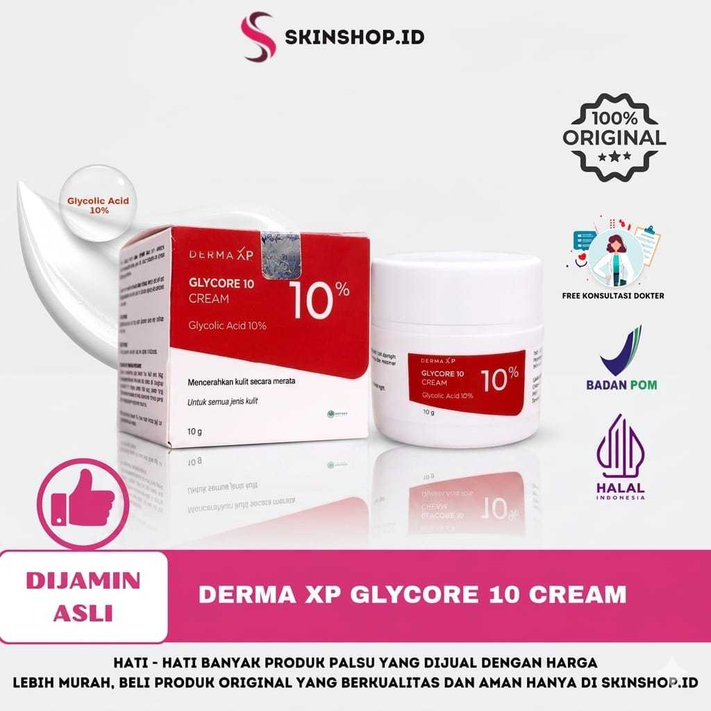 GLYCORE 10 CREAM Glycolic Acid 10% 10g Original / Niacef 4% niacinamide 4
