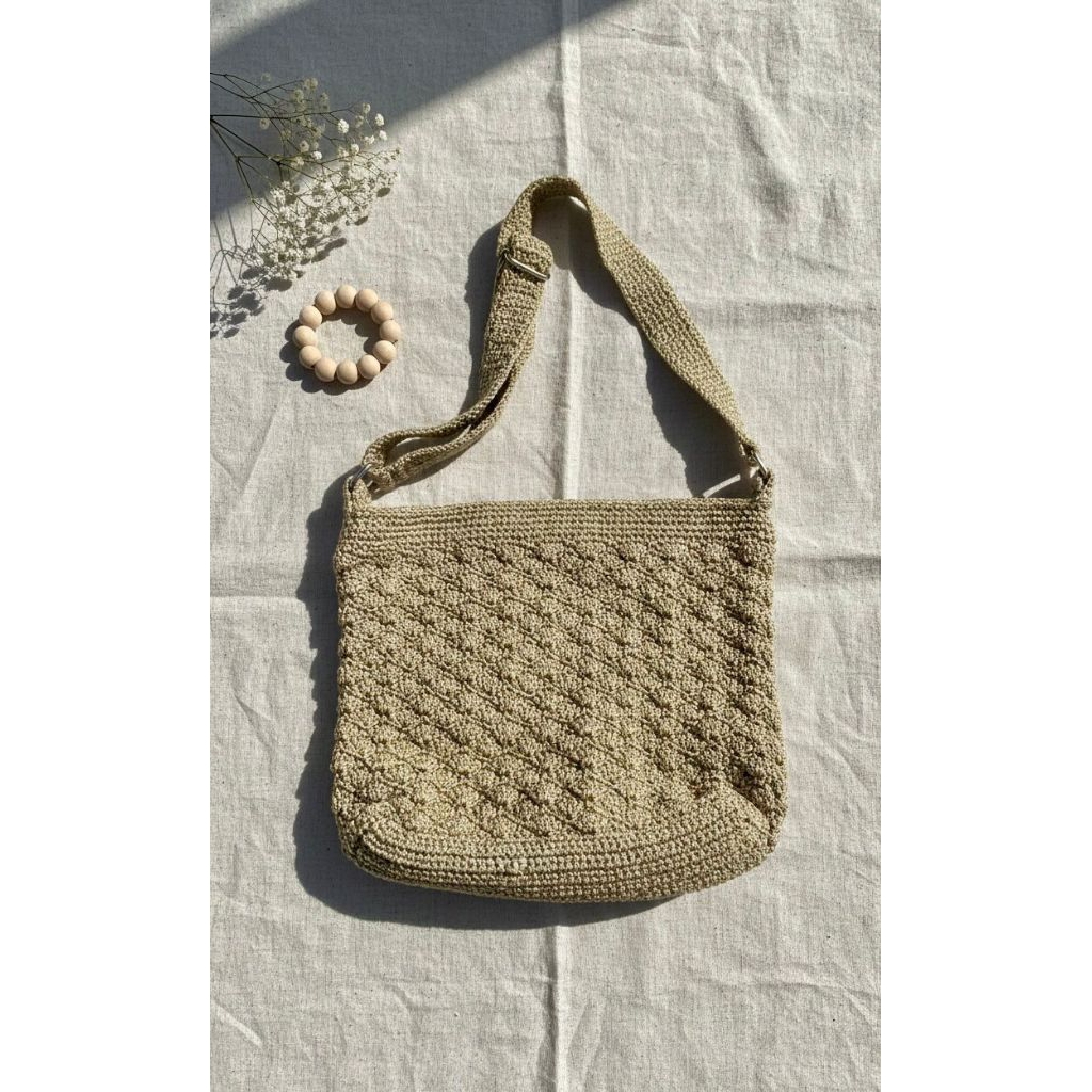 Tas Rajut Selempang  Landy Big Size
