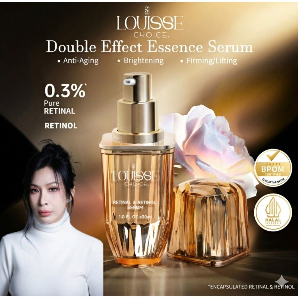 [VO] LOUISSE CcHOICE DOUBLE EFFECT RETINAL & RETINOL SERUM 30ml Anti-Aging Firming BPOM