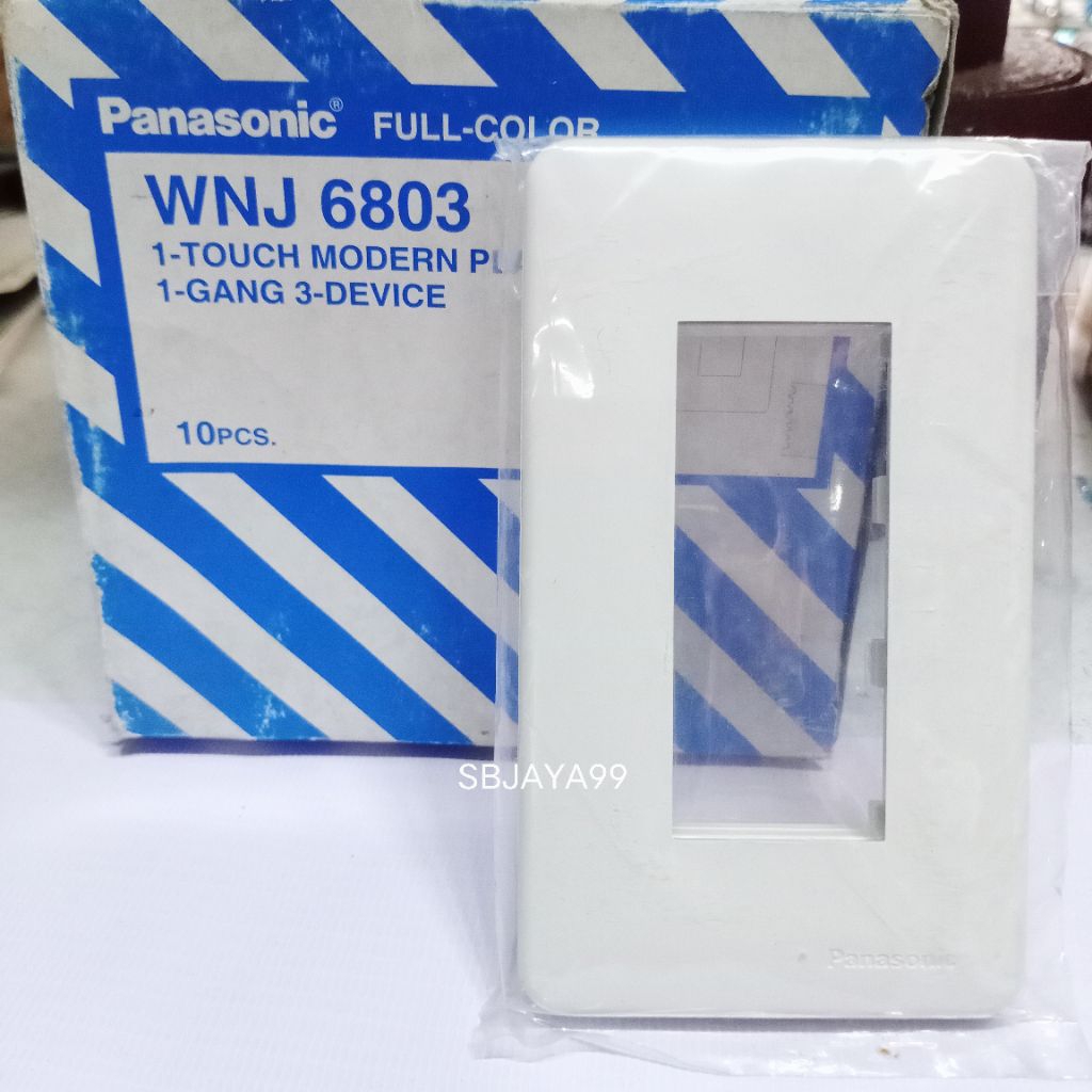SBJAYA99 - Plat Panasonic WNJ 6803 - 1 GANG 3-DEVICE / MODEL LAMA / PAPAN PANASONIC WNJ 6803