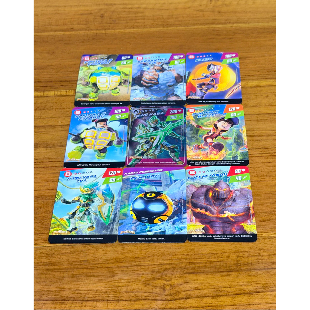 Boboiboy Monsta Galaxy Card Pek Fusion Mix 1